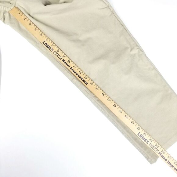 LULULEMON ABC Utilitech Relaxed Crop Chino Pants 26" Mens 33 Khaki Athleisure - Picture 4 of 8